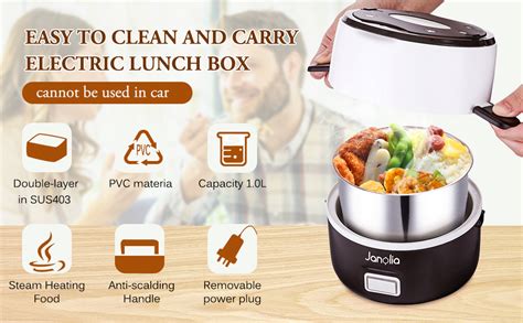 janolia electric cooking lunch box|6 Best Electric Lunch Boxes of 2024 to Enjoy a Hot Meal from .